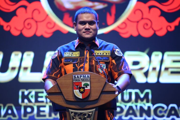 Terpilih Kembali jadi Ketum SAPMA Pemuda Pancasila, Aulia Arief Ajak Jaga Persatuan Jelang Pemilu 2024, Kampiunnews.com