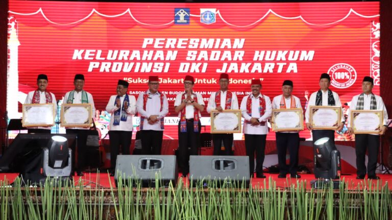 Menkumham RI Resmikan 68 Kelurahan Sadar Hukum DKI Jakarta, Kampiunnews.com