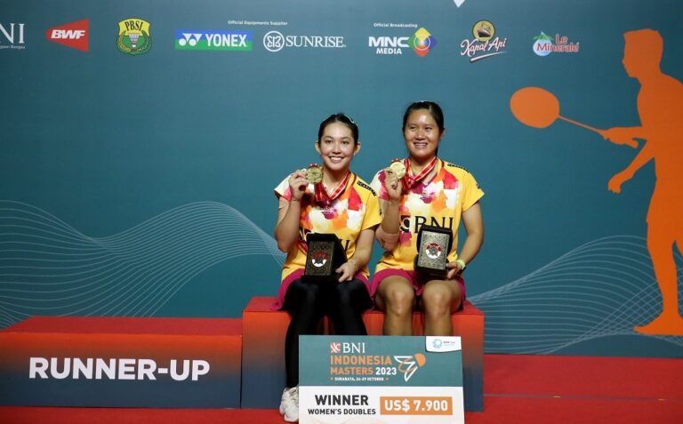 Ganda Putri Lanny-Ribka Juara Indonesia Masters 2023, Kampiunnews.com
