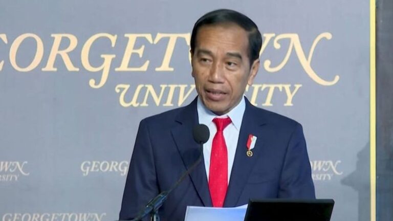 Jokowi Serukan Hentikan Perang di Gaza Saat Memberikan Kuliah Umum di Georgetown University, Kampiunnews.com