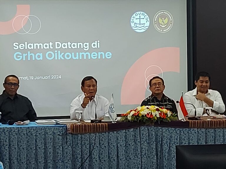 Dihadapan Pengurus PGI, Prabowo Bicara Optimisme Masa Depan Negara Indonesia, Kampiunnews.com