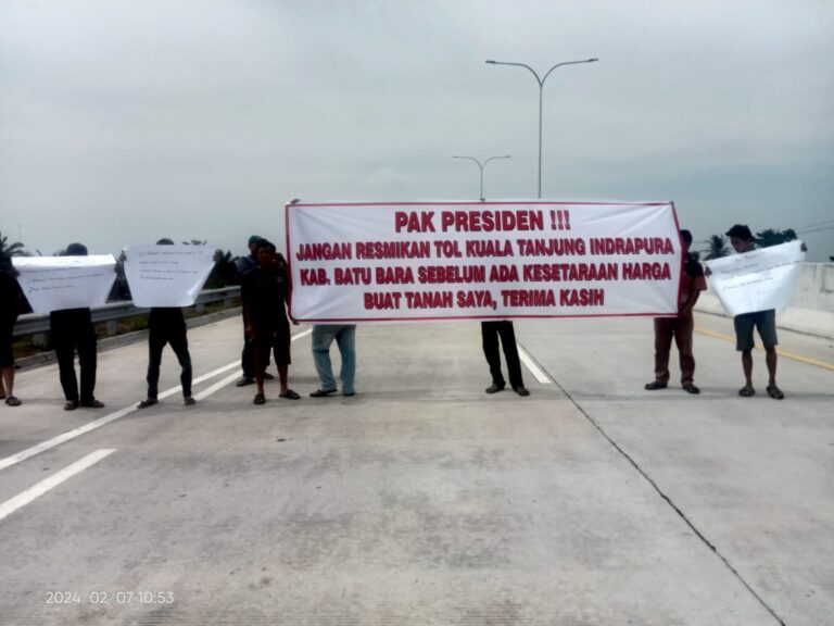 Di Tengah Penolakan Warga, Presiden Jokowi Tetap Resmikan Jalan Tol Kuala Tanjung-Indrapura, Kampiunnews.com