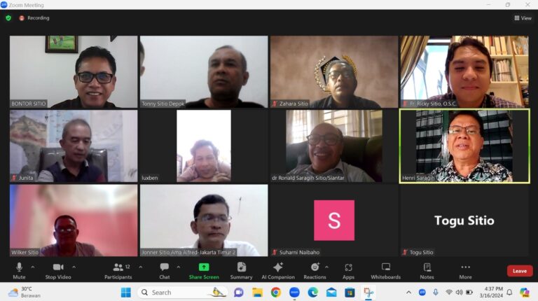 Rapat Perdana Punguan Sitio Boru Bere Sedunia Bahas Sejumlah Program Prioritas, Kampiunnews.com