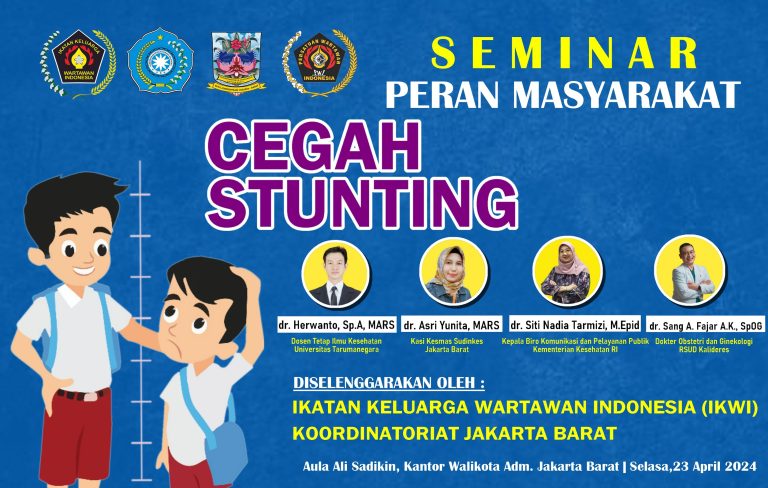 Upaya Pencegahan dan Edukasi, IKWI Jakarta Barat Gelar Seminar Stunting 23 April 2024, Kampiunnews.com