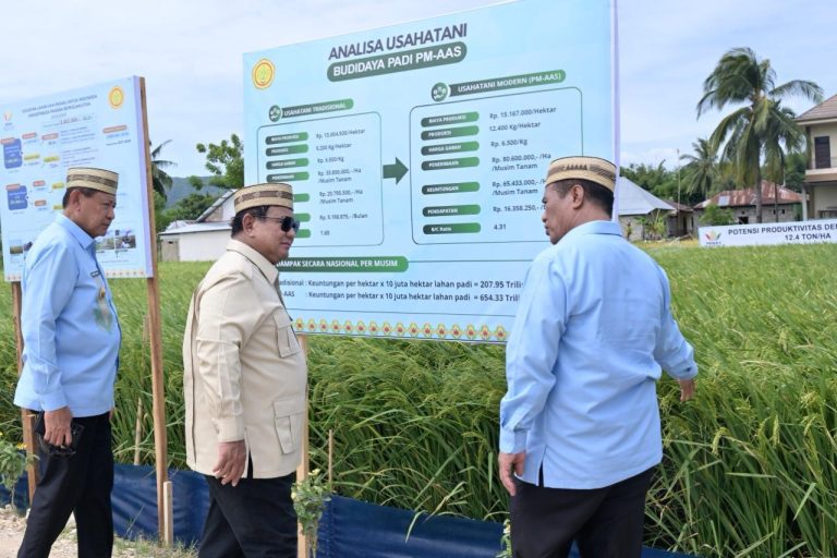 Tinjau PENAS XVII Gorontalo, Presiden Prabowo Optimistis Indonesia Jadi Lumbung Padi Dunia