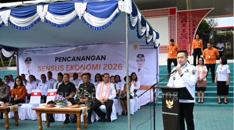 Wali Kota Kupang Christian Widodo Resmi Canangkan Sensus Ekonomi 2026 demi Akurasi Data Pembangunan