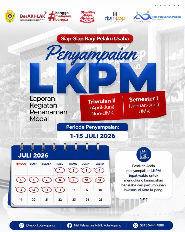DPMPTSP Kota Kupang Buka Pendampingan Pelaporan Investasi di Mal Pelayanan Publik