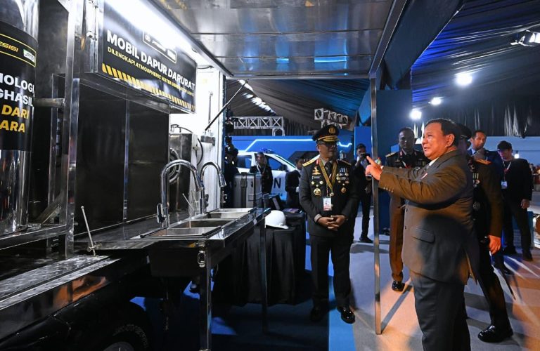 Presiden Prabowo Tinjau Pameran Bhayangkara 2026, Dorong Kemandirian Industri Keamanan Nasional