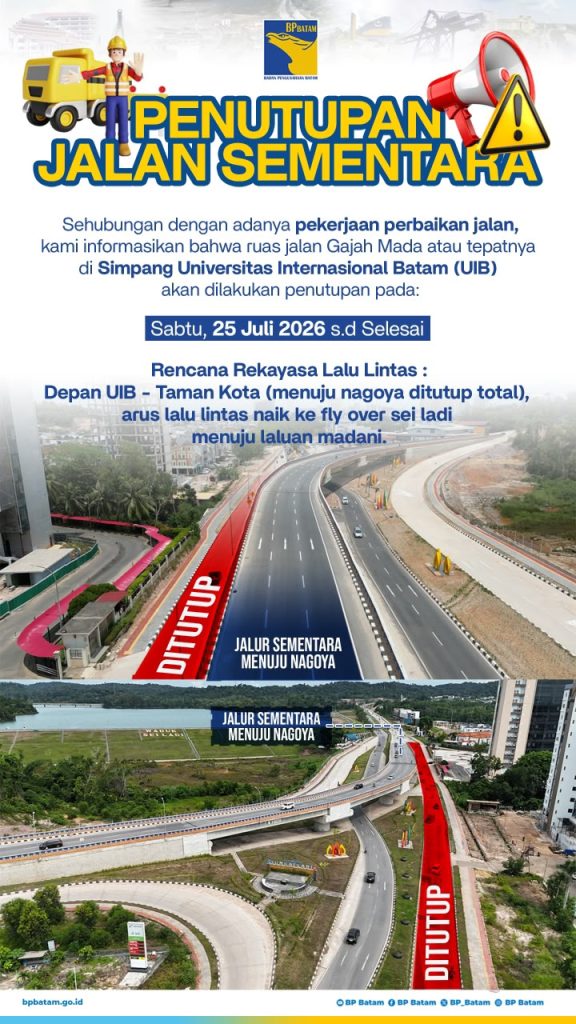 BP Batam Rekonstruksi Jalan Gajah Mada, Tingkatkan Kualitas Infrastruktur dan Kelancaran Mobilitas Masyarakat