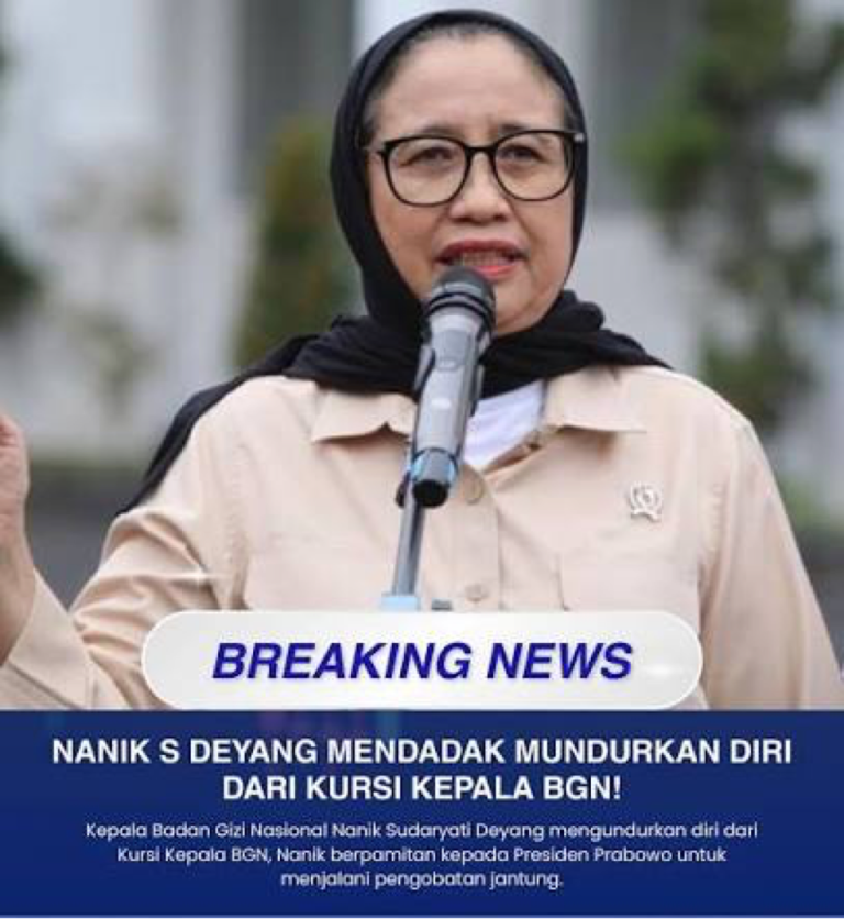 Nanik S. Deyang Mundur dari Kepala BGN Demi Pengobatan Jantung, Tetap Siap Kawal Reformasi Program MBG