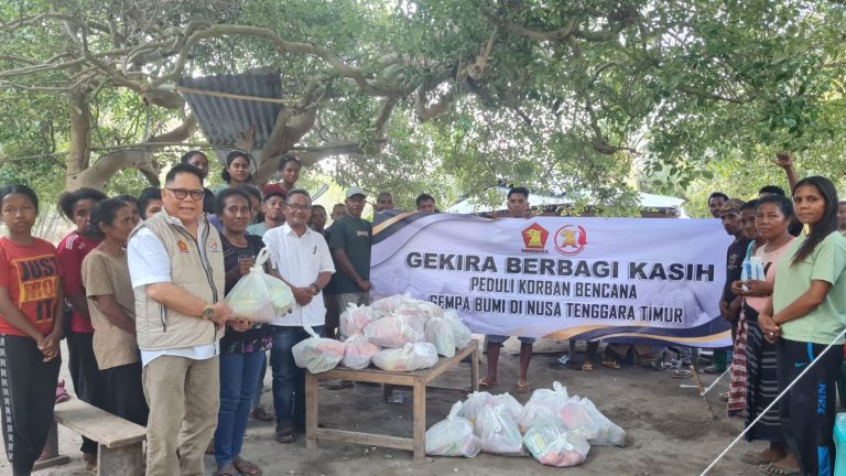 GEKIRA Bergerak untuk Flores, Bantuan Sembako dan Material Bangunan Disalurkan Bertahap