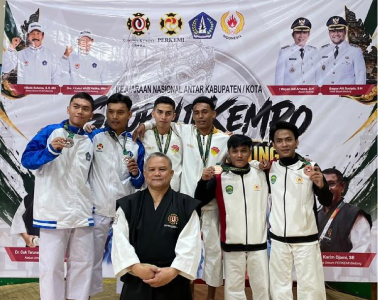 Kempo Kota Kupang Sabet 13 Medali pada Hari Pertama Kejurnas Badung, Christian Widodo Tekankan Mental Petarung